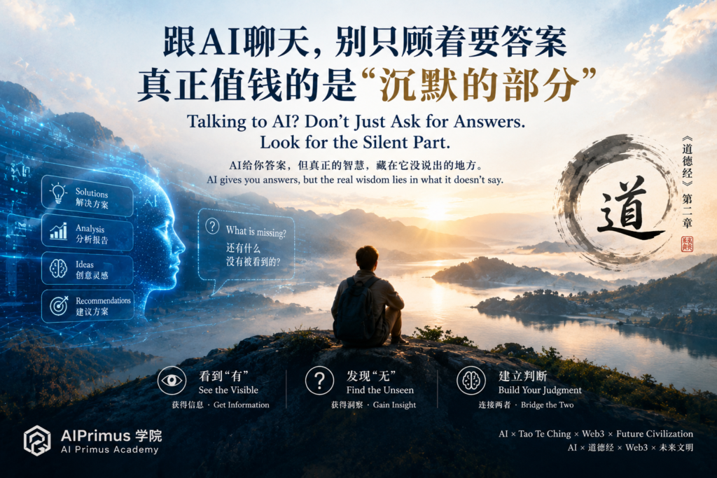 Talking to AI and looking for what remains unsaid, inspired by the Tao Te Ching and AI thinking